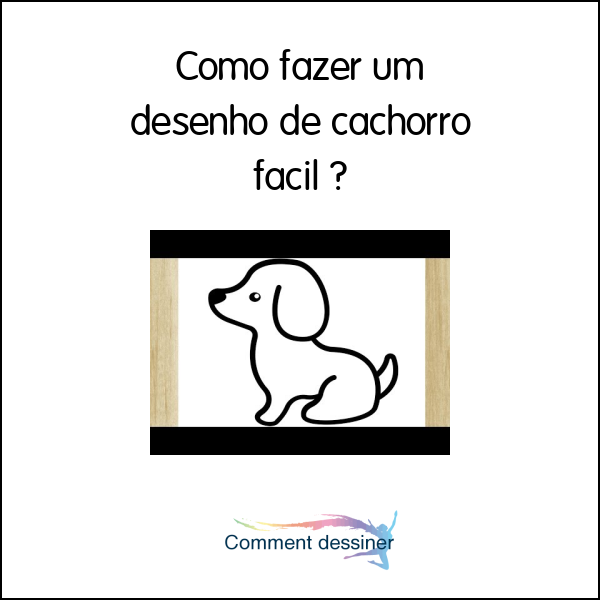 Como fazer um desenho de cachorro facil